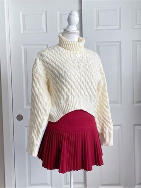 Cream cable knit sweater